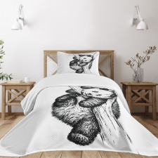 Little Panda Bear Bedspread Set