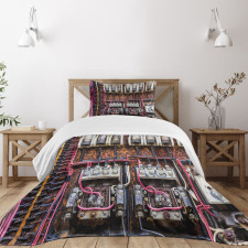 Rusted Electrical Panel Bedspread Set