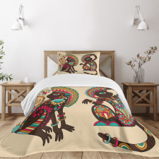 Patterns Monkey Bedspread Set