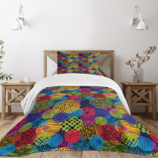 Geometric Sketchy Forms Bedspread Set