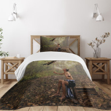 Forest Birds Eco Bedspread Set