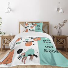 American Sloth Tribe Bedspread Set