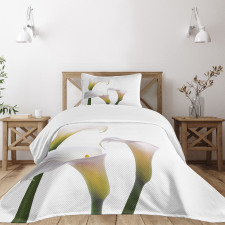 Calla Lilies Romantic Bedspread Set
