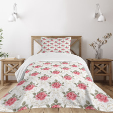 Romantic Shabby Plant Bedspread Set