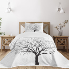 Old Withered Oak Leaf Bedspread Set