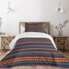 Retro Aztec Art Bedspread Set