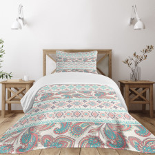 Floral Paisley and Aztec Bedspread Set