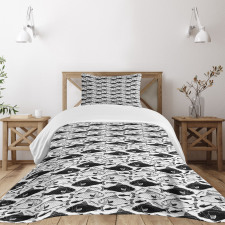 Dotted Fish Retro Fauna Bedspread Set