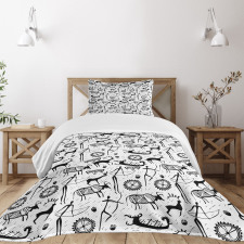 Pattern Animal Bedspread Set