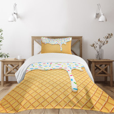 Melting Ice Cream Cones Bedspread Set