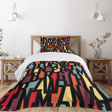 Fractal Funky Forms Bedspread Set