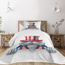 Uncle Sam Hat Bedspread Set