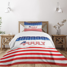 Patriotic Pattern Bedspread Set