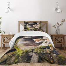 Nature Wild Fox Forest Bedspread Set