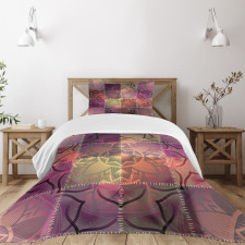 Modern Mandala Motif Bedspread Set