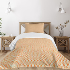 Wavy Elliptic Pattern Bedspread Set