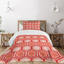 Hexagonal Comb Tile Bedspread Set