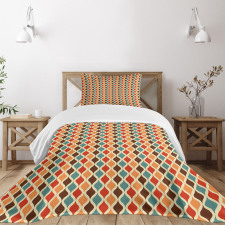 Funky Different Forms Bedspread Set