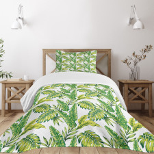 Bamboo Palms Foliage Bedspread Set