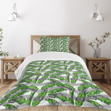 Banana Leaves Design Bedspread Set