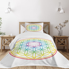 Radiant Flower of Life Bedspread Set