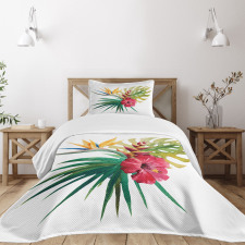 Wild Tropical Orchid Bedspread Set