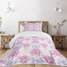 Romantic Floral Design Bedspread Set