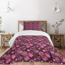 Modern Floral Leaf Nature Bedspread Set