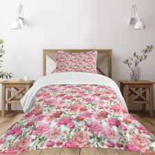Spring Garden Roses Bedspread Set