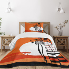 Women on Desert Bedspread Set