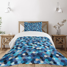 Blurry Rectangulars Bedspread Set