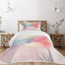 Abstract Digital Paint Bedspread Set