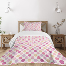 Geometric Dots Circles Bedspread Set