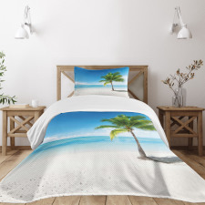 Sea Ocean Palm Trees Bedspread Set