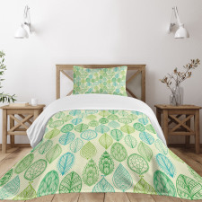 Leaves Forest Pattern Bedspread Set