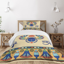 Scarab Eye Motif Bedspread Set