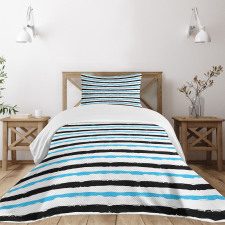 Color Bands Stripes Bedspread Set