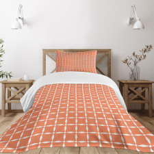 Modern Flower Petal Tile Bedspread Set