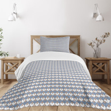 Nested Diamond Line Bedspread Set