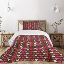Vibrant Heart Romance Bedspread Set