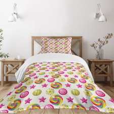 Yummy Candy Lollipop Bedspread Set