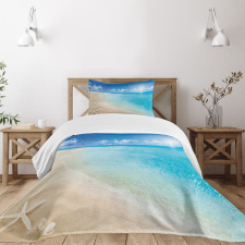 Sunny Seashore and Shells Bedspread Set