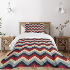 Retro Abstract Stripes Bedspread Set