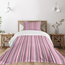 Retro Vintage Stripes Bedspread Set