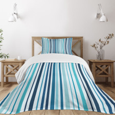 Striped Pastel Toned Bedspread Set