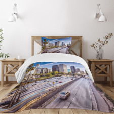 Downtown Los Angeles USA Bedspread Set