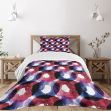 Disc Shaped Oval Art Bedspread Set