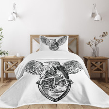 Italian Rome Heraldry Bedspread Set