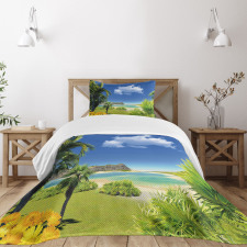 Paradise Palms Island Bedspread Set