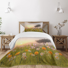 Daisies Tree Mist Bedspread Set